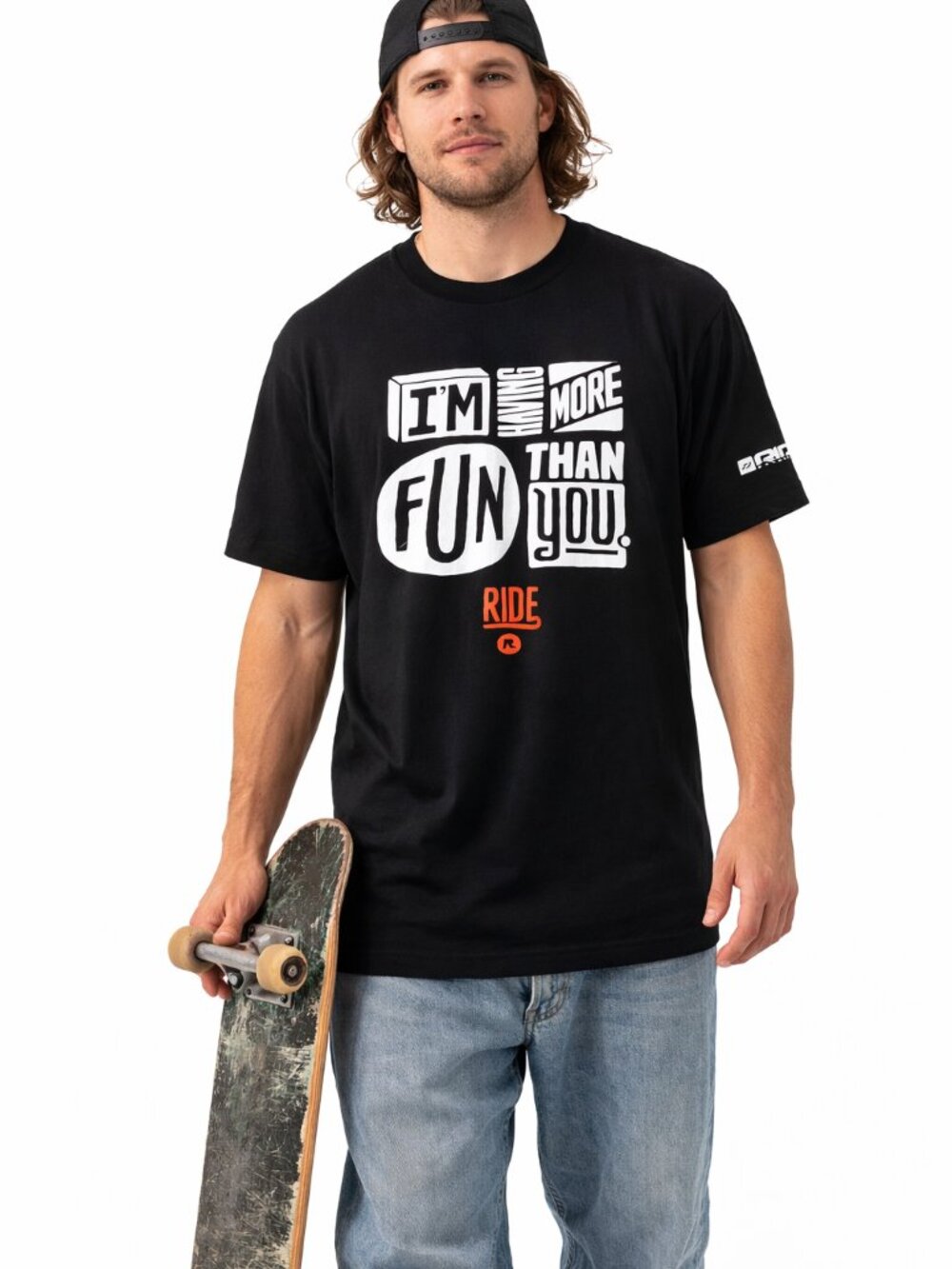 1/2 PRICE🔻Ride Graphic Crew Neck Tee Black Size M